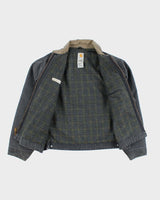 Vintage 00s Carhartt Navy Fleece Lined Workwear Jacket - XL