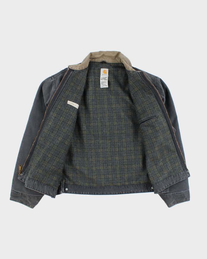 Vintage 00s Carhartt Navy Fleece Lined Workwear Jacket - XL