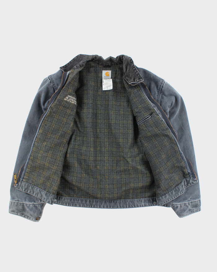 Vintage 00s Carhartt Navy Fleece Lined Workwear Jacket - 2XL Tall
