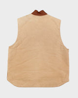 Vintage 90s Carhartt Beige Sleeveless Jacket - XL