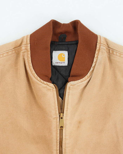Vintage 90s Carhartt Beige Sleeveless Jacket - XL
