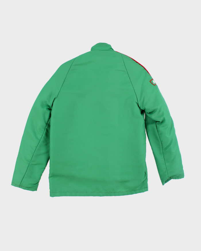 Vintage 80's Embroidered Insulated Collared Jacket - M