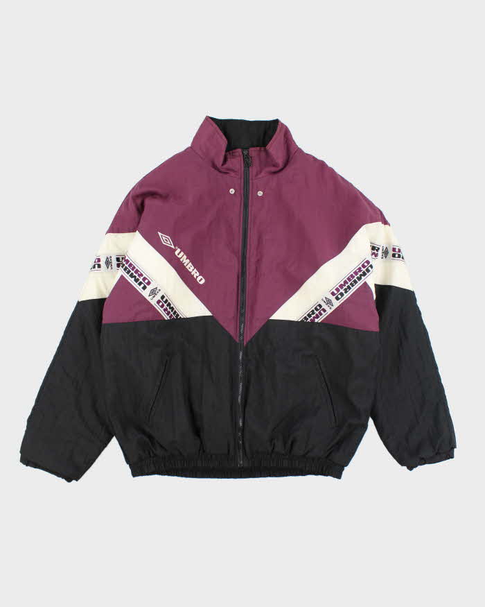 Vintage 90's Umbro Patterned Windbreaker Jacket - L