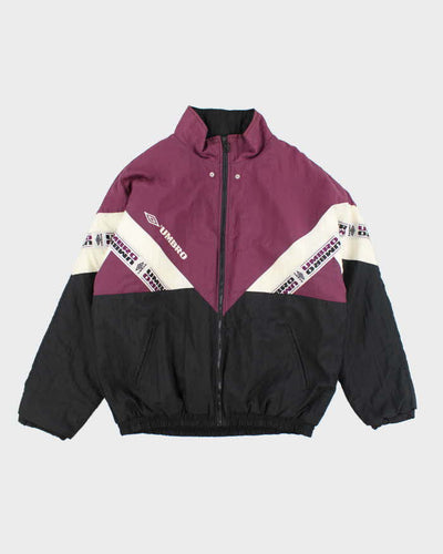 Vintage 90's Umbro Patterned Windbreaker Jacket - L