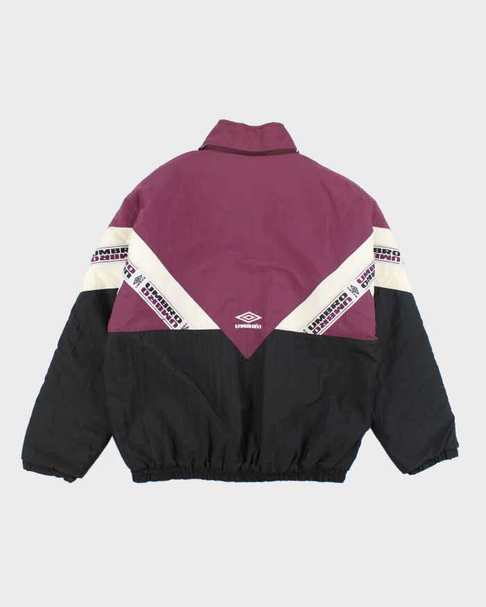 Vintage 90's Umbro Patterned Windbreaker Jacket - L
