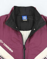 Vintage 90's Umbro Patterned Windbreaker Jacket - L