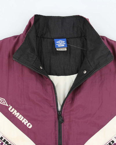 Vintage 90's Umbro Patterned Windbreaker Jacket - L
