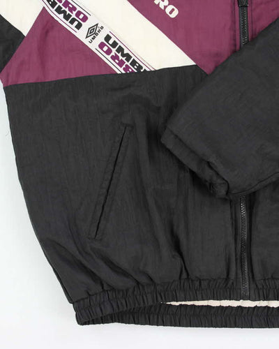 Vintage 90's Umbro Patterned Windbreaker Jacket - L