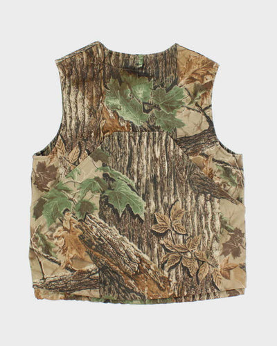 Vintage 90's Camouflage Multi Pocket Sleeveless Vest - L