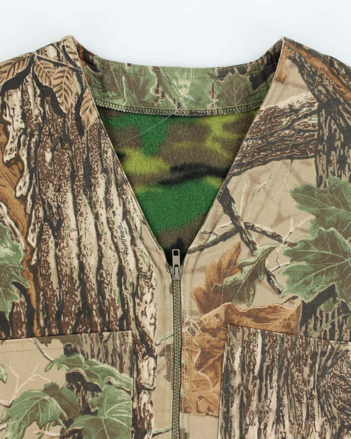 Vintage 90's Camouflage Multi Pocket Sleeveless Vest - L