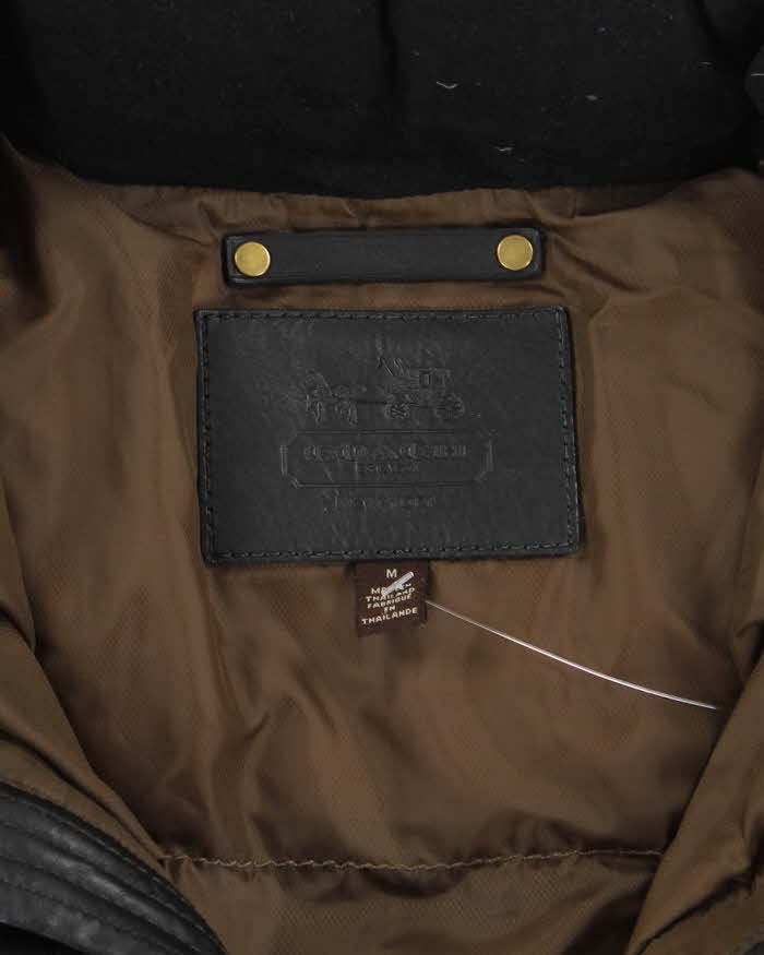 Vintage 2000's Coach Waxed Insulated Puffer Jacket - M