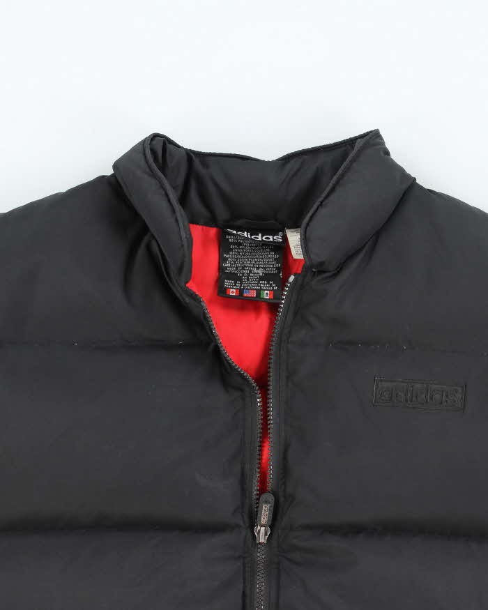 Vintage 90's Adidas Blackout Insulated Puffer Gilet - M