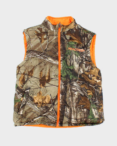 Vintage Y2K Real Tree Camouflage Insulated Gilet - M