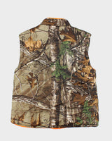 Vintage Y2K Real Tree Camouflage Insulated Gilet - M