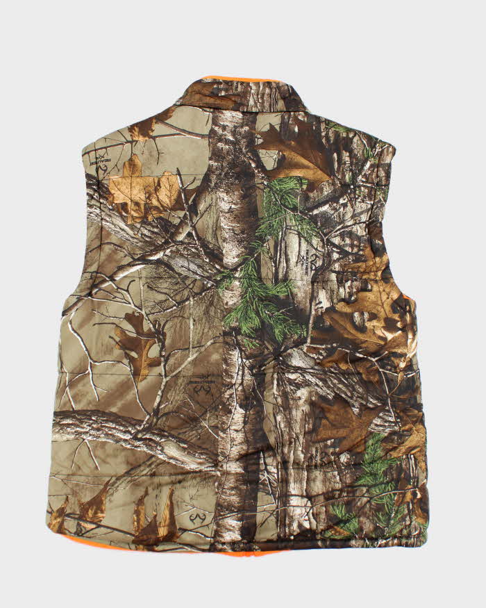 Vintage Y2K Real Tree Camouflage Insulated Gilet - M