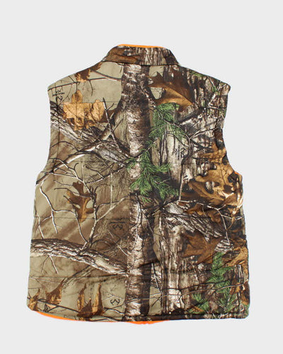 Vintage Y2K Real Tree Camouflage Insulated Gilet - M