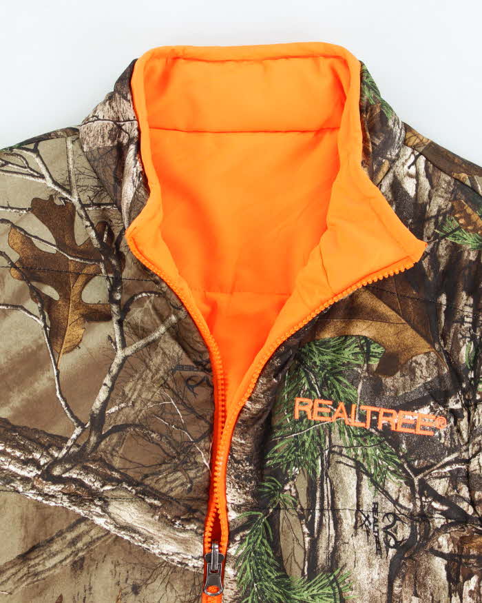 Vintage Y2K Real Tree Camouflage Insulated Gilet - M