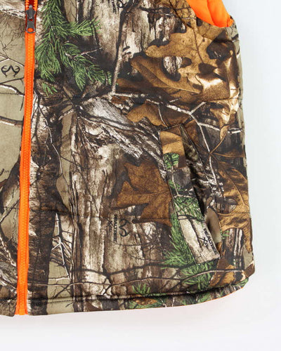 Vintage Y2K Real Tree Camouflage Insulated Gilet - M