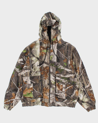 Vintage 2000's Heavyweight Camouflage Utility Hooded Jacket - XL