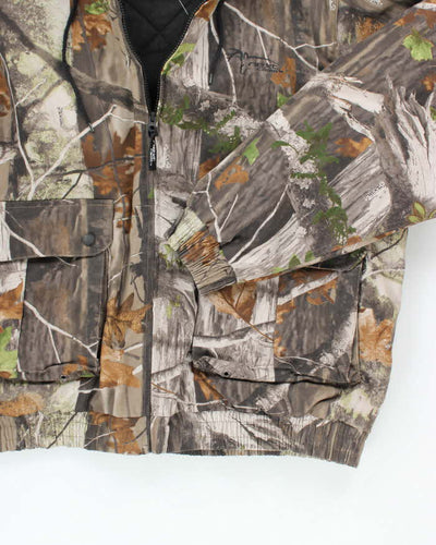 Vintage 2000's Heavyweight Camouflage Utility Hooded Jacket - XL