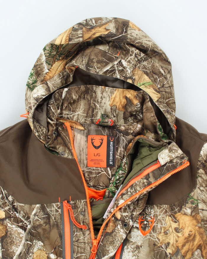 Vintage 2000's Real Tree Heavyweight Hooded Utility Jacket - L