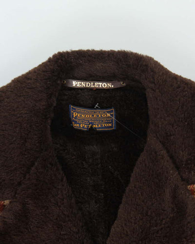 Vintage 50's Pendleton Heavyweight Fur Collar Overcoat - L