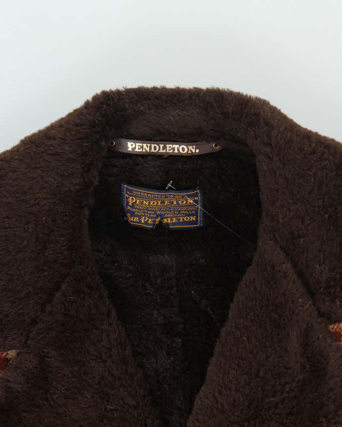 Vintage 50's Pendleton Heavyweight Fur Collar Overcoat - L