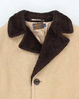 Vintage 50's Pendleton Heavyweight Fur Collar Overcoat - L