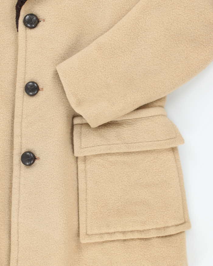 Vintage 50's Pendleton Heavyweight Fur Collar Overcoat - L