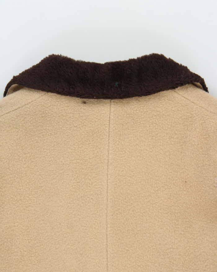 Vintage 50's Pendleton Heavyweight Fur Collar Overcoat - L