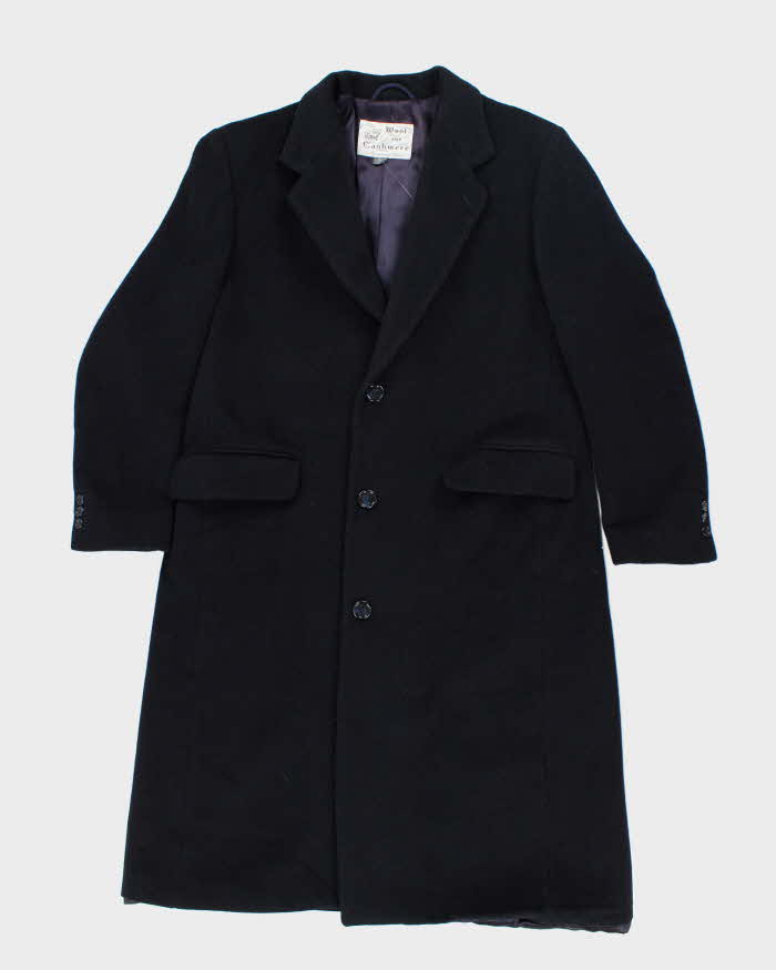 Vintage Wool & Cashmere Heavyweight Double Breasted Coat - L