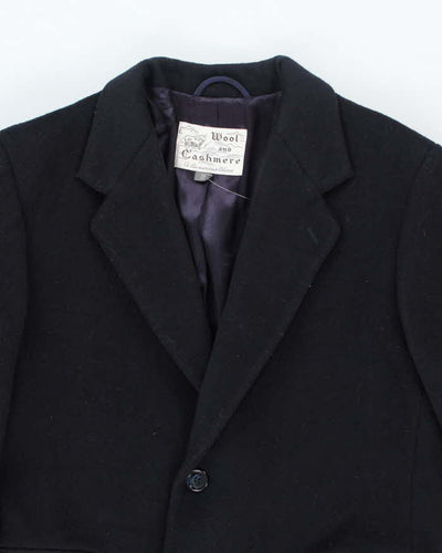 Vintage Wool & Cashmere Heavyweight Double Breasted Coat - L