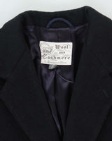 Vintage Wool &amp; Cashmere Heavyweight Double Breasted Coat - L