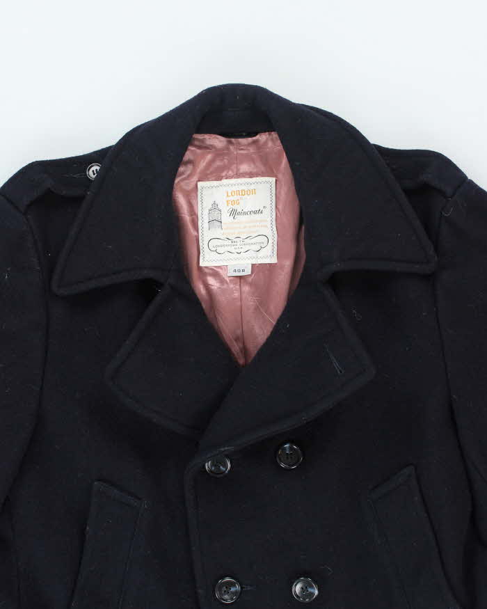 Vintage 80's London Fog Double Breasted Pea Coat - M