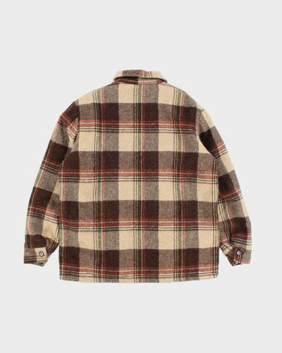 Vintage 90's MWG Heavyweight Wool Zip Up Shacket - L