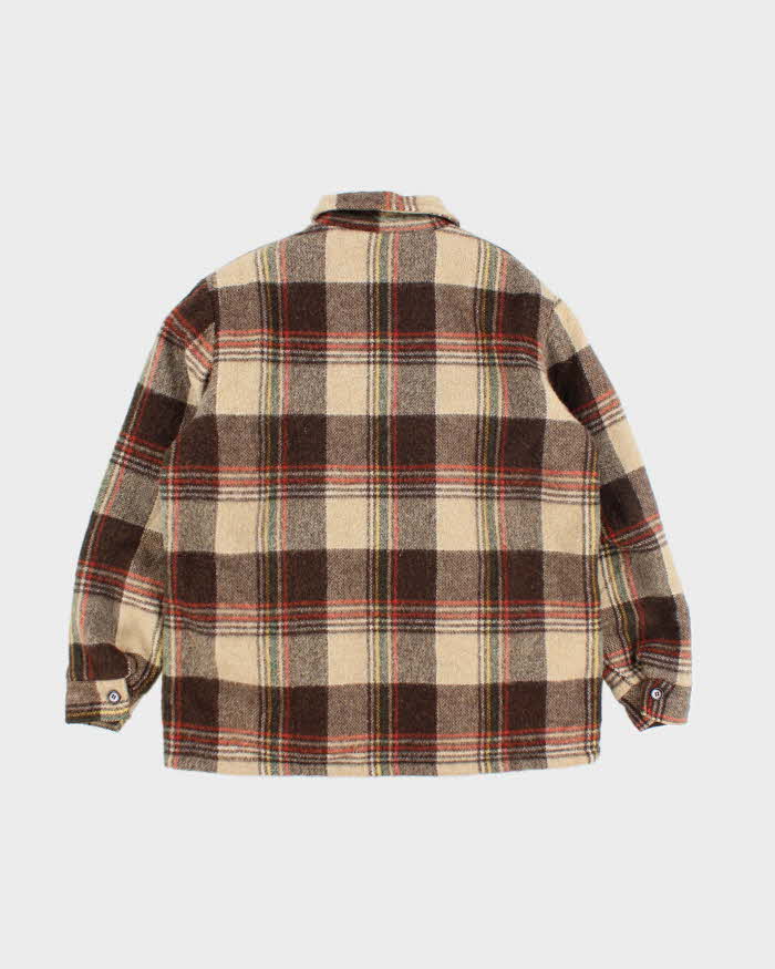 Vintage 90's MWG Heavyweight Wool Zip Up Shacket - L