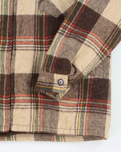 Vintage 90's MWG Heavyweight Wool Zip Up Shacket - L