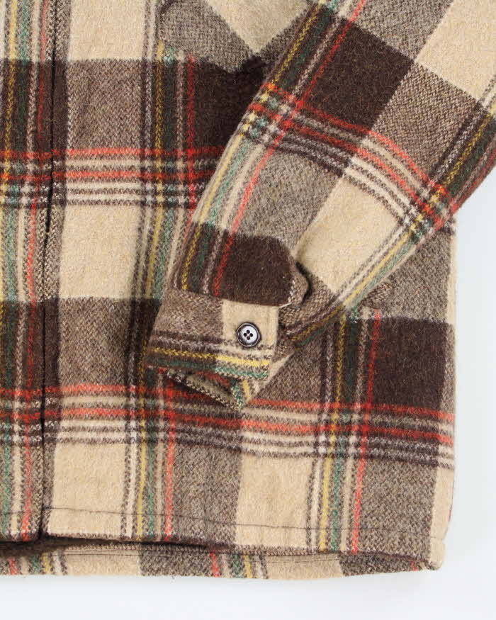 Vintage 90's MWG Heavyweight Wool Zip Up Shacket - L