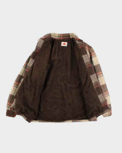 Vintage 90's MWG Heavyweight Wool Zip Up Shacket - L