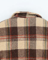 Vintage 90's MWG Heavyweight Wool Zip Up Shacket - L
