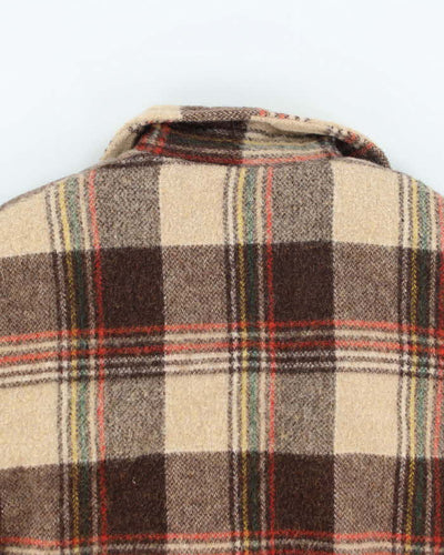 Vintage 90's MWG Heavyweight Wool Zip Up Shacket - L