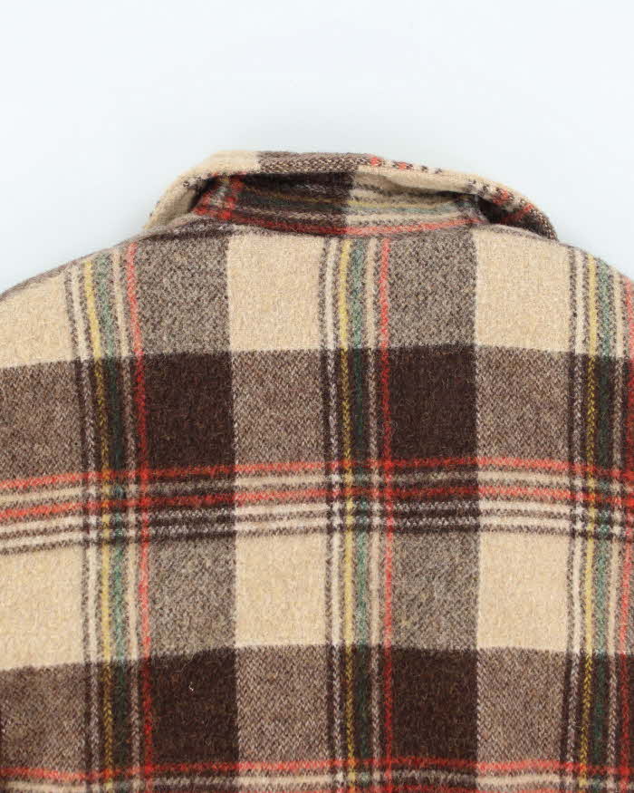 Vintage 90's MWG Heavyweight Wool Zip Up Shacket - L