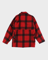 Vintage 80's Symax Heavyweight Button Up Multi Pocket Wool Jacket - L