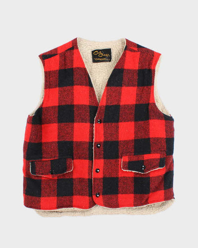 Vintage 80's Cal Craft Lined Sleeveless Jacket - M