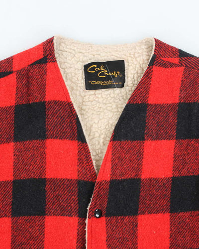 Vintage 80's Cal Craft Lined Sleeveless Jacket - M