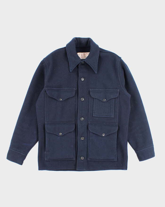 Vintage 80's Filson Heavyweight Multi Pocket Wool Shirt Jacket - L