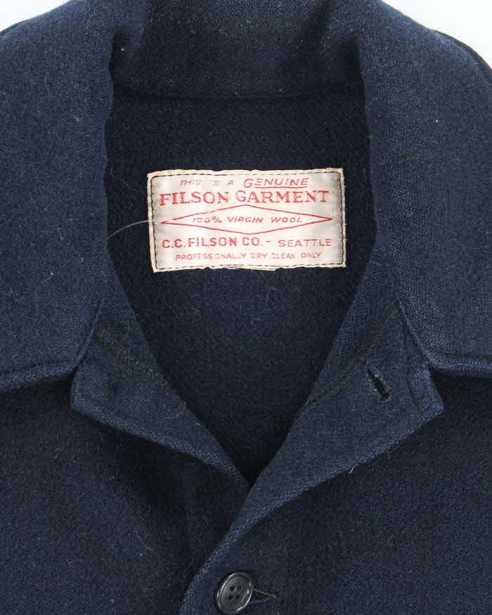 Vintage 80's Filson Heavyweight Multi Pocket Wool Shirt Jacket - L