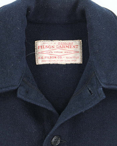 Vintage 80's Filson Heavyweight Multi Pocket Wool Shirt Jacket - L