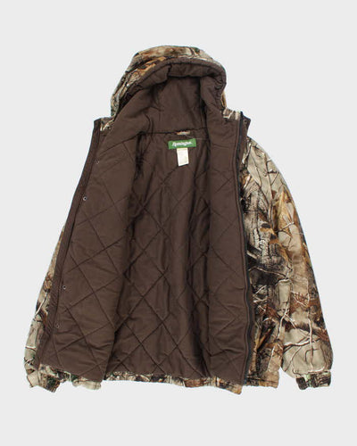 Vintage 90's Remington Duck Camouflage Hooded Utility Jacket - XXL