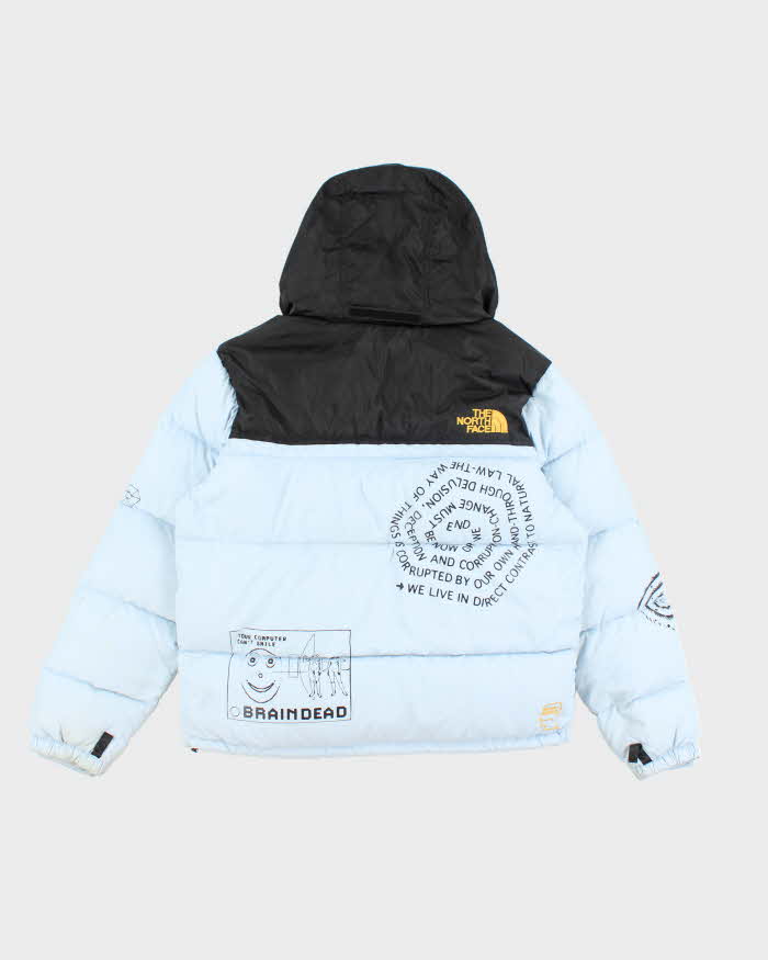The North Face x Braindead Graphic Printed Nupste Puffer Jacket - S
